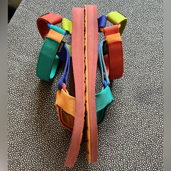 Men’s Teva Sandals - size 11 - multicolored - worn a few times - Picture 4 of 6